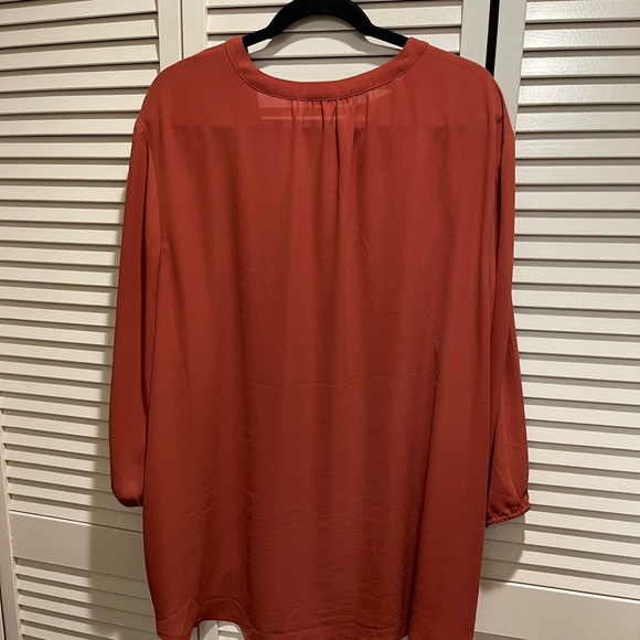 Maurice’s Button Down Rust Color Blouse - Picture 2 of 4